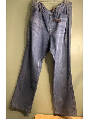 Neeso Womens 20 Y2K Western Bootcut Jeans NWT Embroidered Distressed Stretch